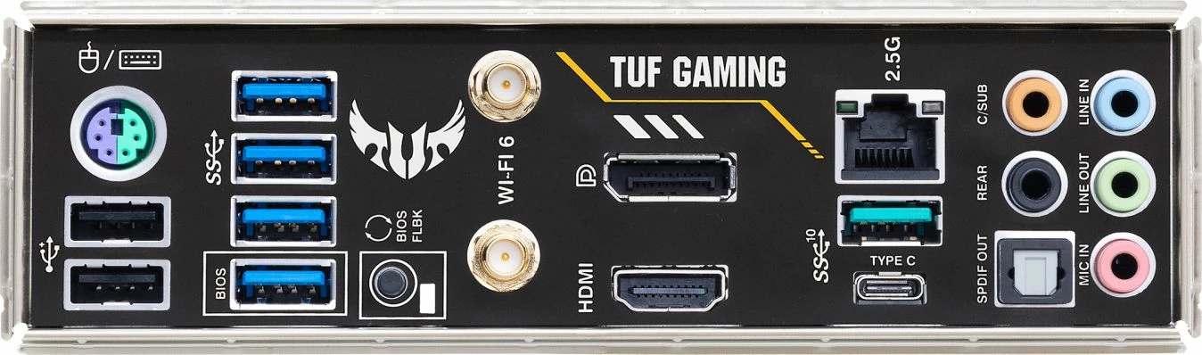 Pllakë amë Asus TUF GAMING B550M-PLUS WIFI II, mATX, WiFi 6 + Bluetooth, 4x DDR4 deri 128GB