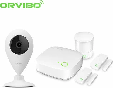 Set i automatikës shtëpiake 1 Mini Hub, 1 PIR Sensor, 2 Magnetic Contacts, 1 Indoor WiFi Camera