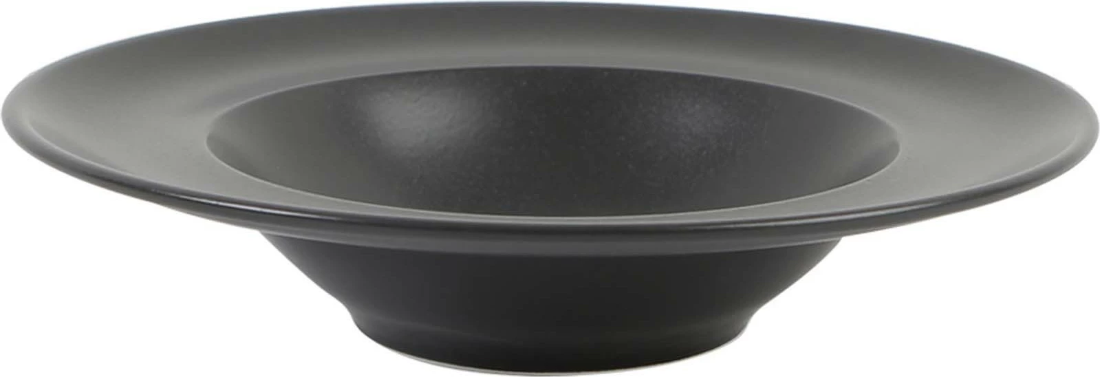 Pjatë pasta Porland Seasons Coal Ø300 mm, e zezë, set 6 copë