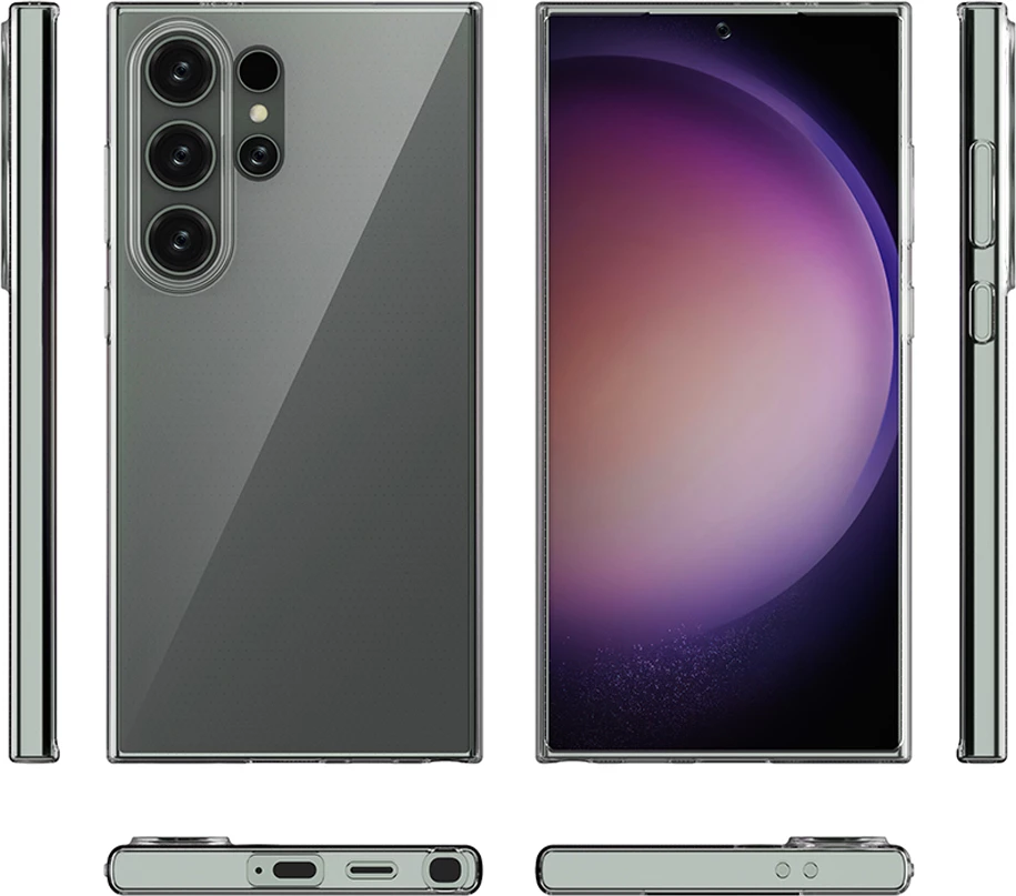 Mbështjellës Hurtel Ultra Clear për Samsung Galaxy S24 Ultra, Transparent