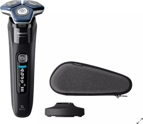 Makinë rroje Philips Series 7000 S7886/35 Wet & Dry, e zezë, me këllëf udhëtimi