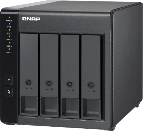 Kasë QNAP TR-004 për HDD/SSD, USB Type-C, 2.5/3.5", E zezë