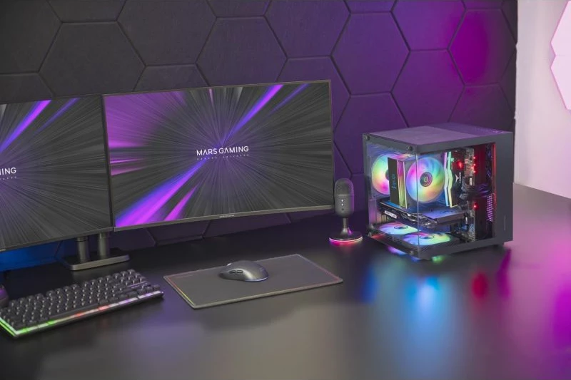 Kasë PC TACENS Mars MC-CUBE, e zezë