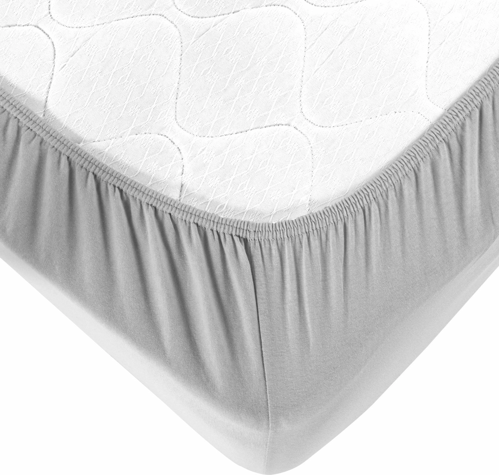 Çarçaf i hollë jersey për një person, ngjyrë gri, L'Essentiel Linge de Maison