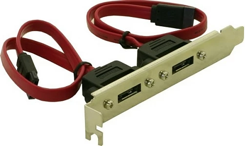 Slotbracket DeLOCK 2x SATA në 2x eSATA, 2 porte