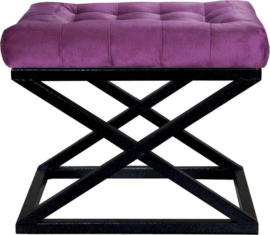 Puf Atelier del Sofa, ngjyrë e zezë, vjollcë