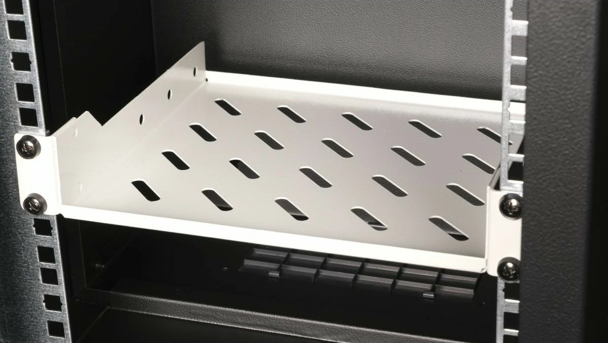 Raft fiks për kabinet serveri Equip 10 inç, 1U, 20cm, gri e çelët