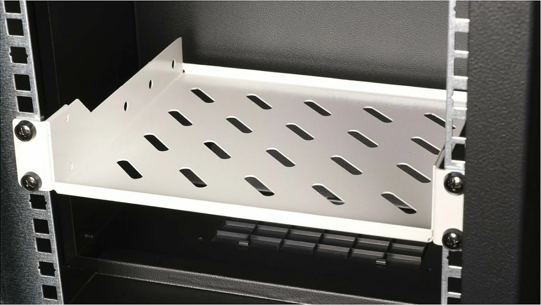 Raft fiks për kabinet serveri Equip 10 inç, 1U, 20cm, gri e çelët