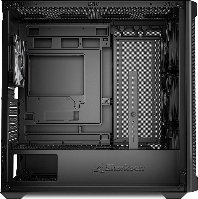 Kasë Sharkoon MK4W RGB Micro-ATX, xham i temperuar, e zezë