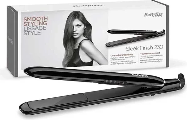 Hekur flokësh, BaByliss, ST250E Smooth Finish 230, 180–230°C, 25mm, e zezë