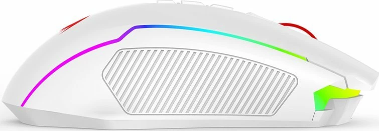 Maus gaming Redragon M914W-RGB NIX 5000 DPI RGB 3-në-1 (USB/2.4GHz/Bluetooth) i bardhë 2