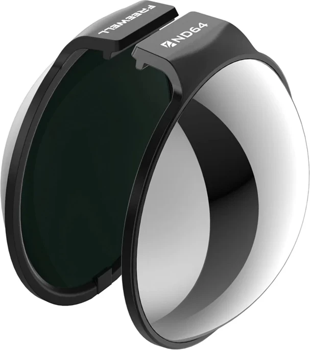 Filter neutral densiteti ND64, Freewell, FW-OS360-ND64, reduktim drite 6-stop, për DJI Osmo 360, set me kuti dhe leckë