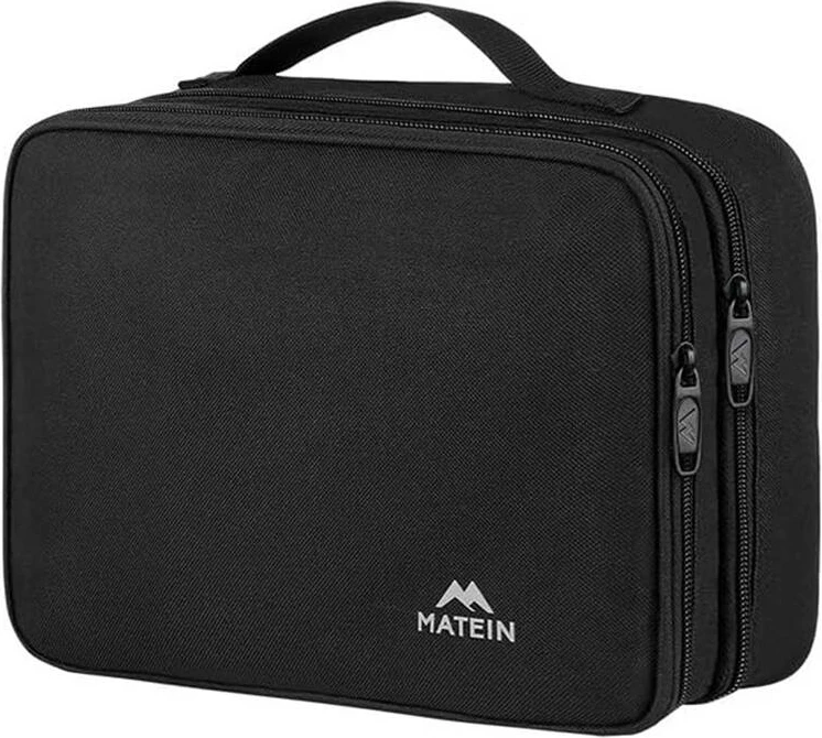 Çantë udhëtimi Matein 1225 me organizator për kabllo/elektronikë, e zezë