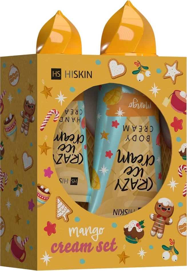 Set krem për duar dhe trup HiSkin Mango Cream për femra, 60ml + 200ml