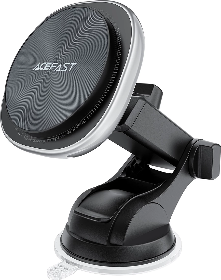 Mbajtëse magnetike për celular me karikues wireless Acefast D42 15W MagSafe/Qi, e zezë