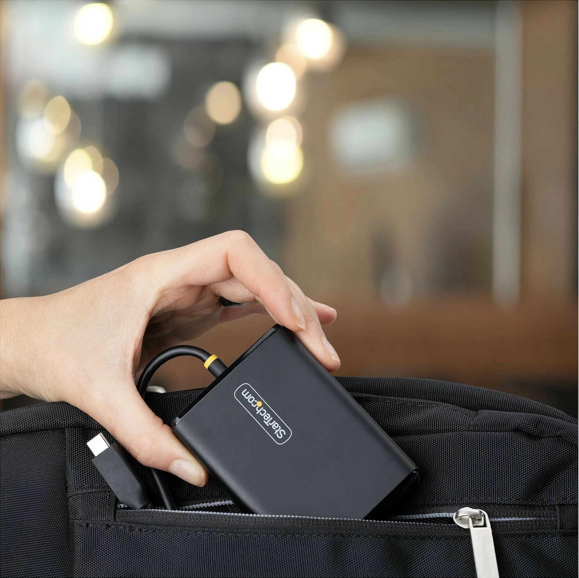 Karikues USB-C për laptop StarTech 100W, Power Delivery 3.0, kabllo 1.5m, prizë EU, i zi