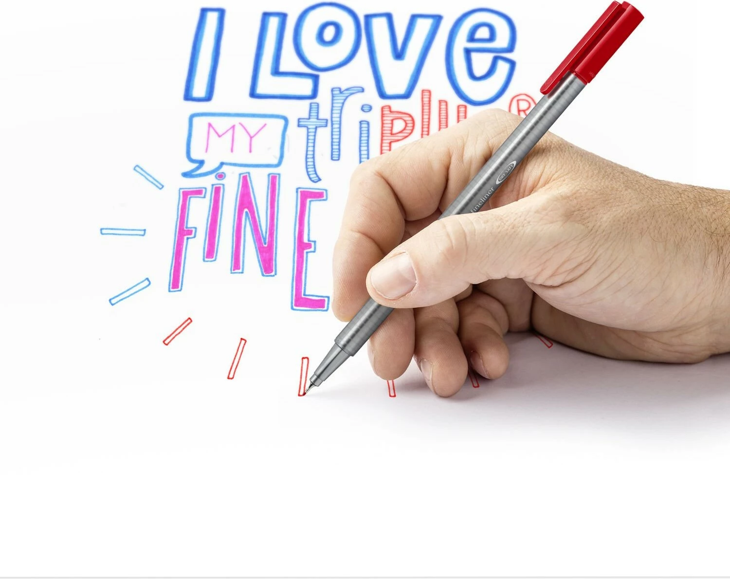 Set lapsa STAEDTLER Triplus, fine, 4 copë, ngjyrë e zezë/gri