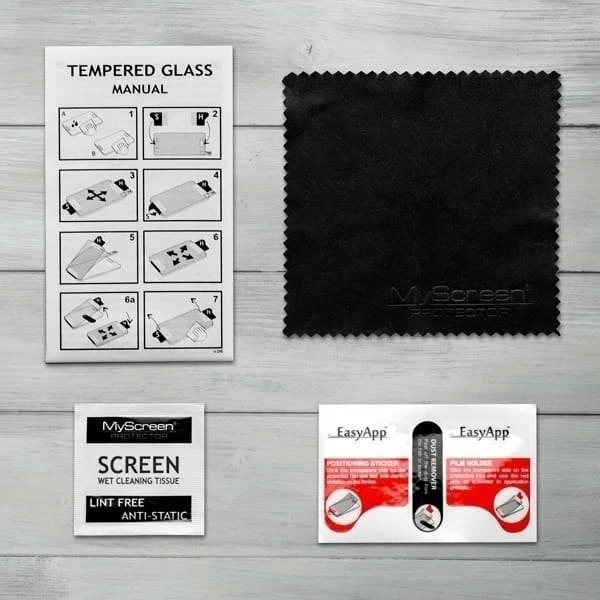 Xham mbrojtës i temperum MyScreen Protector Lite Glass Edge Full Glue për Huawei P40 Lite 0.33mm 9H, i tejdukshëm, kit