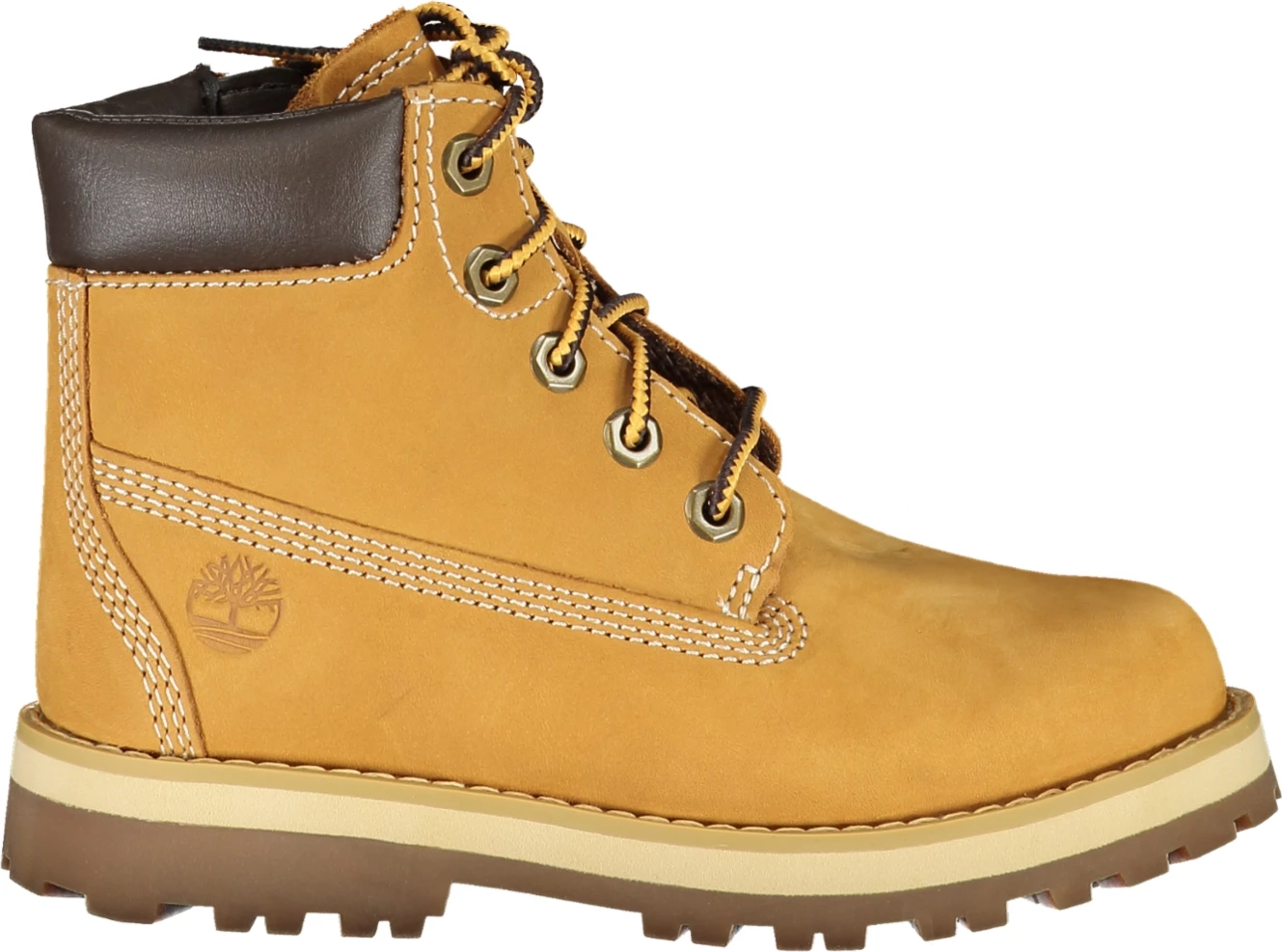 Çizme për djem Timberland Courma Kid Mid Lace Boot, kafe