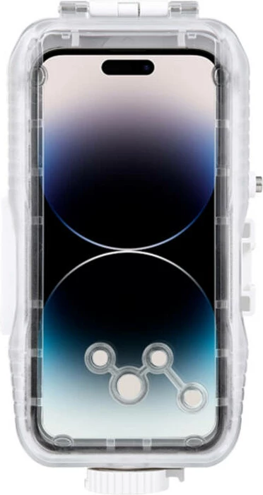 Mbështjellës plastik i papërshkueshëm nga uji Puluz PU9116W për iPhone 14 Plus/Pro Max/13 Pro Max/12 Pro Max/11 Pro Max, Bardhë