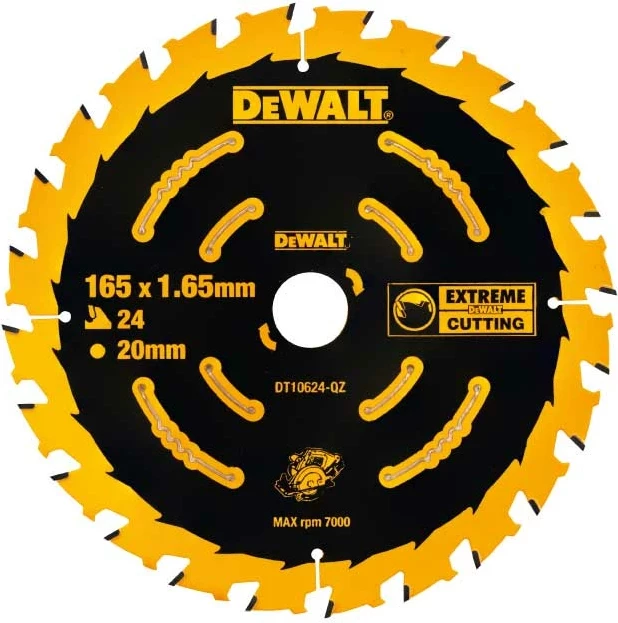 Disk sharrë rrethore DeWalt DT10624 165mm 20mm 24T