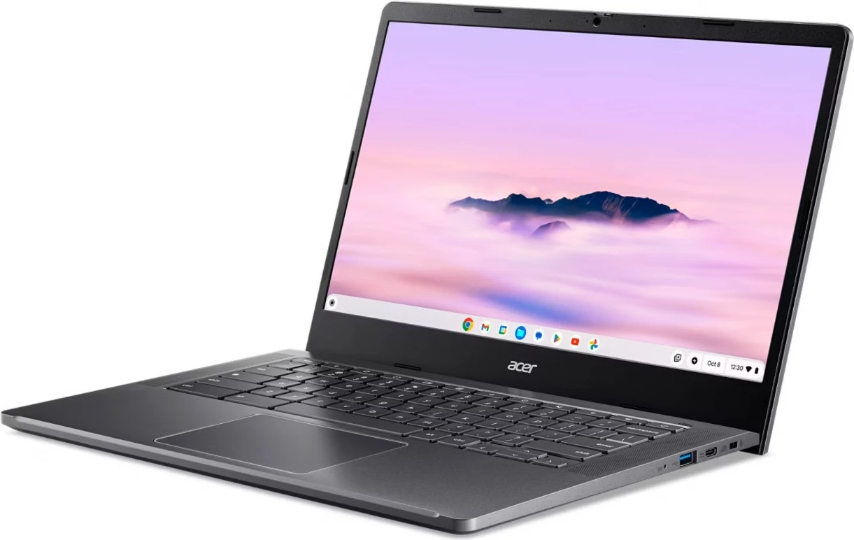Kompjuter portativ Acer Chromebook Plus 514 CB514-4H-387Q, Intel Core i3, 8GB RAM, 128GB SSD, 14 inç, gri