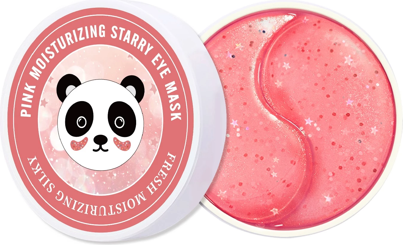 Patches për sy SersanLove Pink Starry për femra, 60 copë