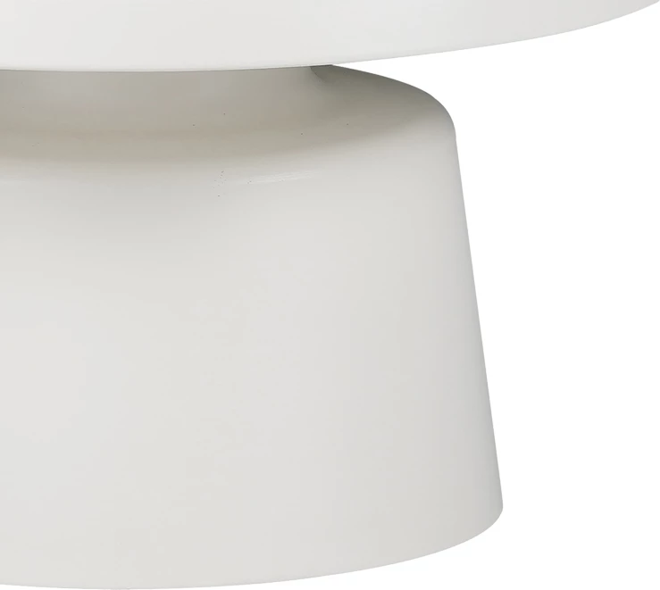 Set tavolinash kafeje Ginoze, metal i bardhë, 2 copë