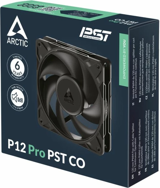 Ventilator PC ARCTIC P12 PRO PST CO 120mm 4-pin PWM, i zi