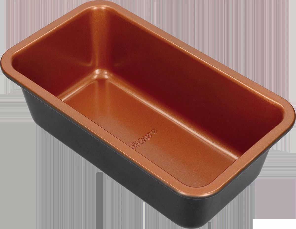 Kallëp pjekjeje Vittero Oro loaf pan 23.5x13.4x7.2 cm, çelik karboni, shtresë non-stick XYNFLON, ngjyrë ari