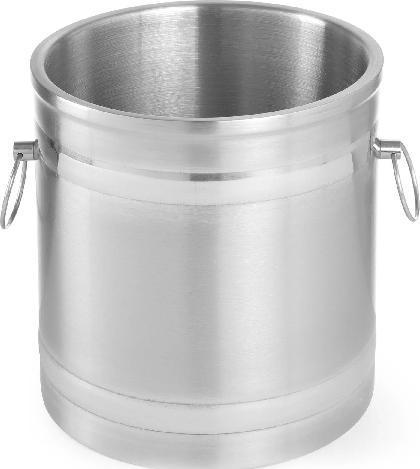 Kovë akulli me dy shtresa, Bar Up, 5L, inox, Ø200 x H230mm, argjendtë