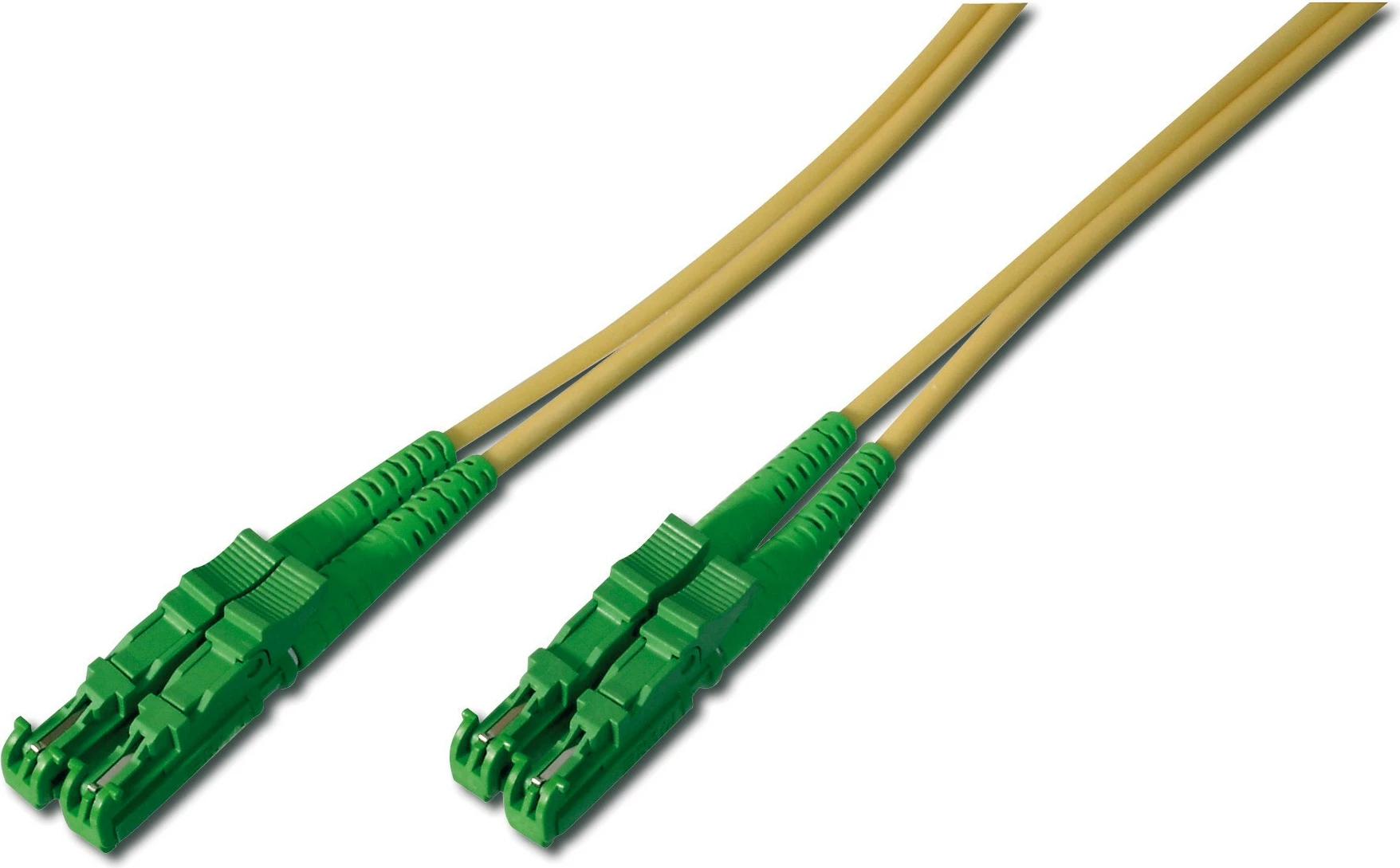 Kabllo optik Digitus patch cord E-2000 (LSH) singlemode OS2 1m e verdhë