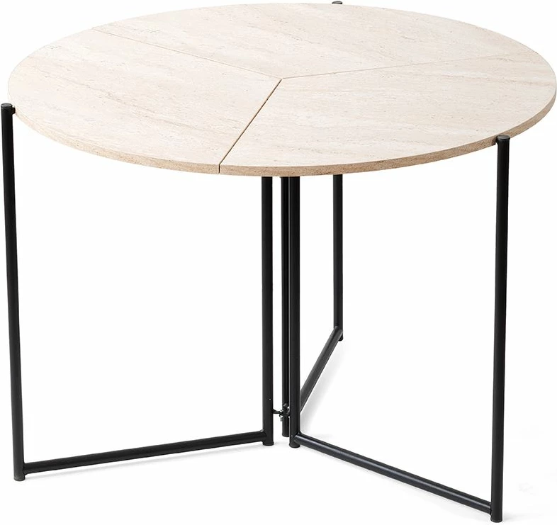 Tavolinë ngrënieje me zgjerim, Skye Decor, travertin, 1204