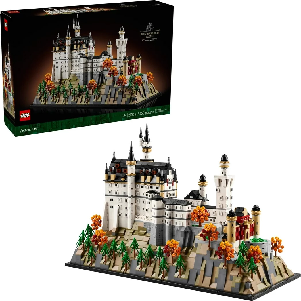 Set LEGO Architecture Neuschwanstein Castle 21063, për të rritur