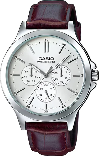 Orë dore Casio MTP-V300L-7A, e argjendtë/bardhë