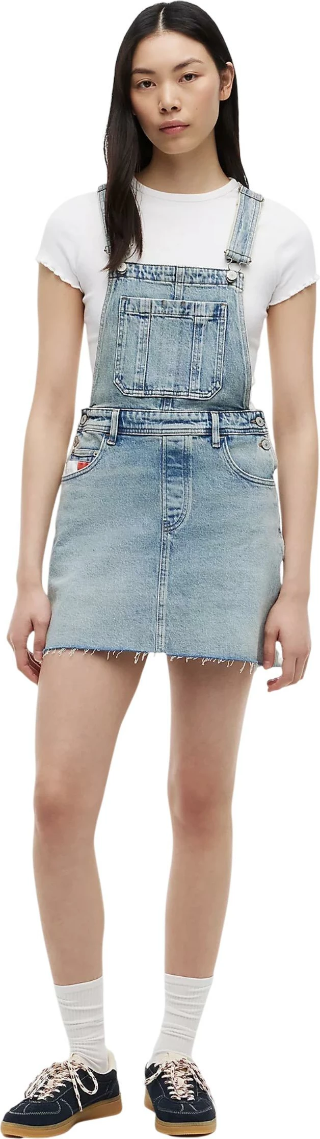 Fustan kominoshe për femra Tommy Hilfiger Jeans DW0DW22874, denim i çelët