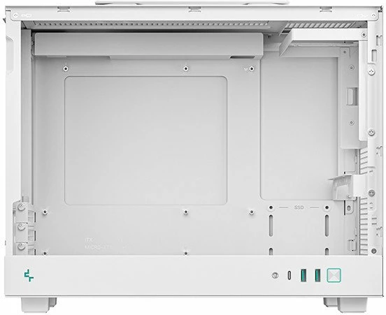 Kasë Deepcool CH160 Plus (R-CH160-WHNGM0-G) SFF Mini-ITX/uATX, USB-C, e bardhë