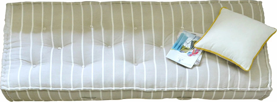 Dyshek marocain, bezhë-bardhë, 90x200x20cm