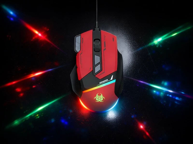 Maus gaming Tracer GameZone Spectra, RGB, 7200 DPI, USB, i kuq