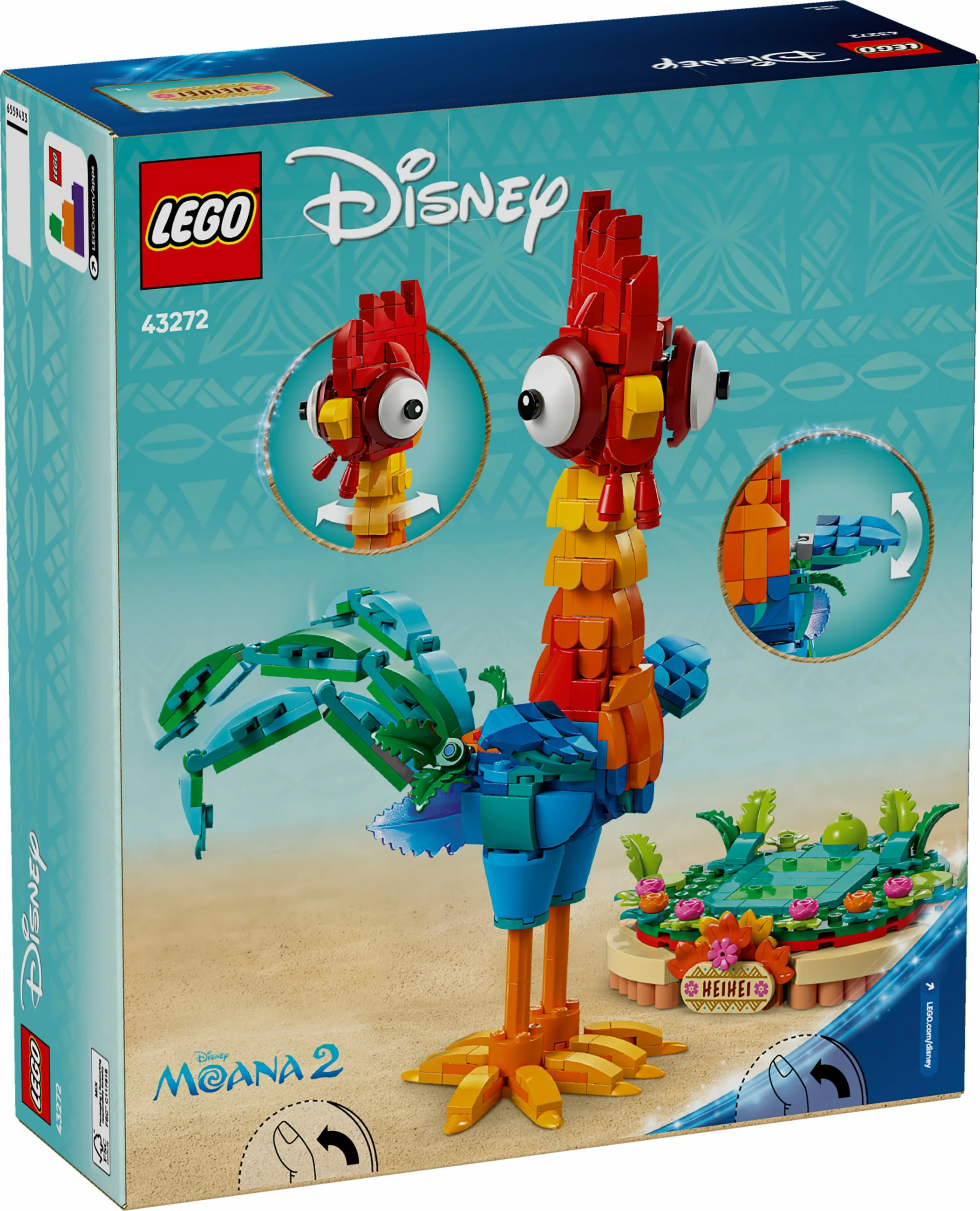 Set ndërtimi LEGO Heihei, 566 pjesë, plastikë, shumëngjyrësh