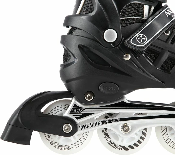 Rollera 4-në-1 Nils Extreme NH10905, të zeza LED, M (35-38)