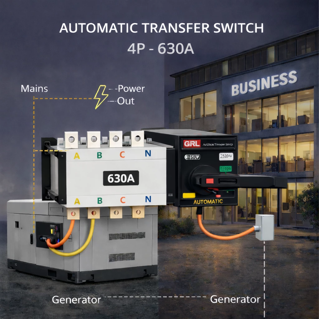 ATS ndërprerës automatik 4P 630A HGLD-630A/4