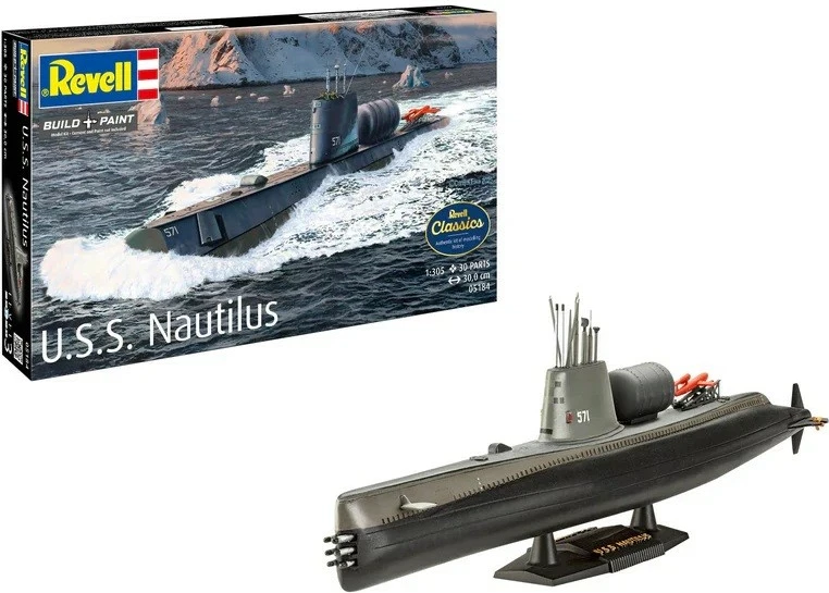 Model plastik Revell U.S.S. Nautilus 1/305, 30 cm, për djem