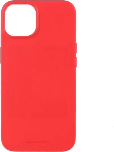 Mbështjellës silikoni Goospery Soft Feeling për iPhone 15 Plus, i kuq