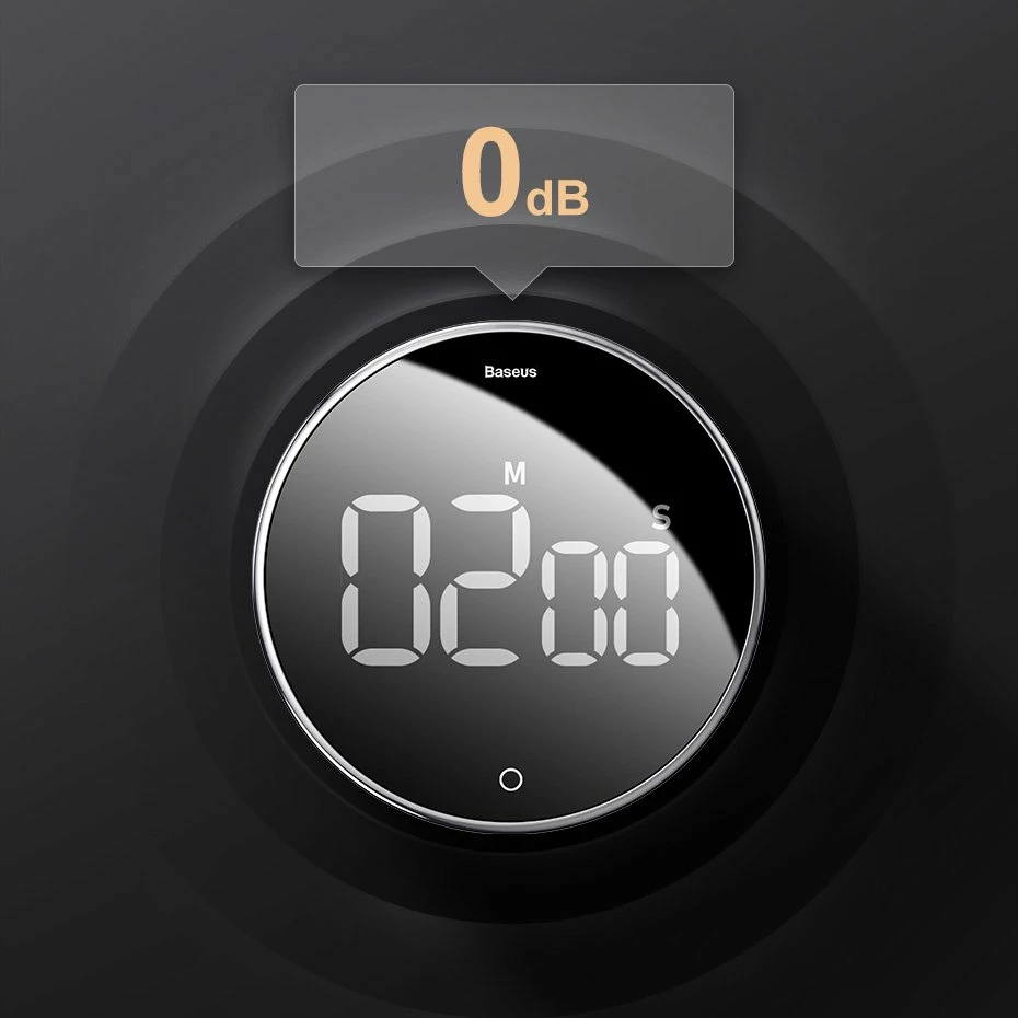 Timer elektronik Baseus Heyo ACDJS-01, me ekran digjital, i zi
