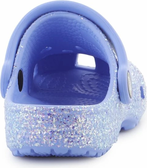 Crocs për fëmijë, glitter, blu