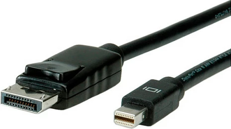Kabllo DisplayPort–Mini DisplayPort VALUE DP KABELDP-MINIDP1M, 1 m, e zezë
