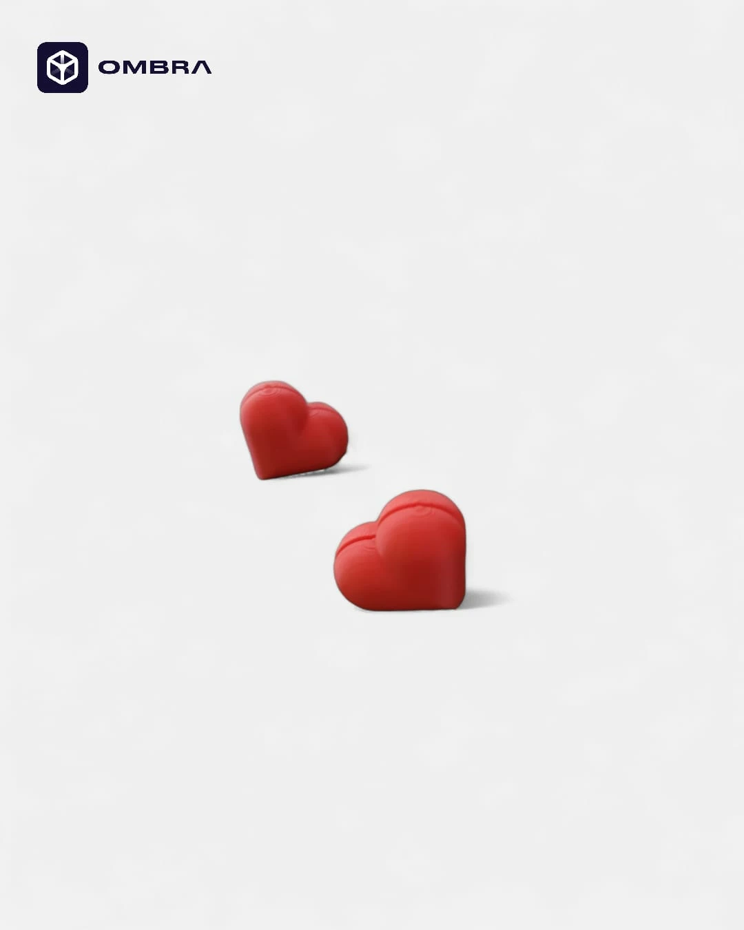 Mbajtëse Fotosh “Heart” – Set 2 Copë e kuqe