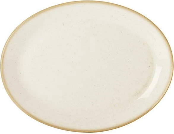 Pjatë ovale Porland Seasons Sand 310x240 mm, porcelan, krem/bezhë, set 6 copë
