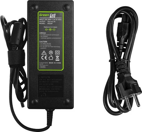 Adapter rryme për laptop Green Cell PRO, 19V 6.3A 120W, për ASUS/MSI, i zi